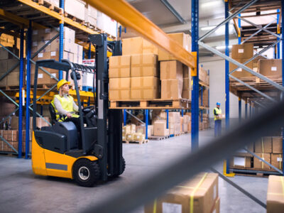 Young,warehouse,workers,working,together.